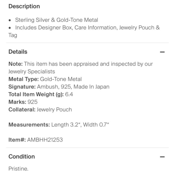 Ambush Design x G dragon 🐉 daisy single drop earring 925 OS UNI​​​​ - Picture 4 of 11